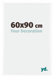 Bordeaux Plastique Cadre Photo 60x90cm Blanc Brillant De face Mesure | Yourdecoration.fr