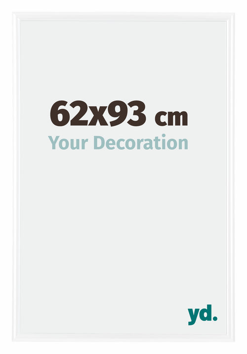 Bordeaux Plastique Cadre Photo 62x93cm Blanc Brillant De face Mesure | Yourdecoration.fr