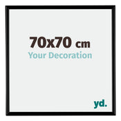 Bordeaux Plastique Cadre Photo 70x70cm Noir Mat De face Mesure | Yourdecoration.fr