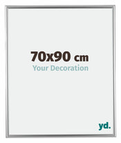 Bordeaux Plastique Cadre Photo 70x90cm Argent De face Mesure | Yourdecoration.fr