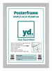 Cadre d'Affiche 61x91,5cm Argent MDF De Face d Insertion | Yourdecoration.fr