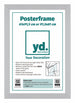 Cadre d'Affiche 61x91,5cm Argent MDF De Face d Insertion | Yourdecoration.fr