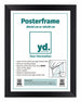 Cadre d'Affiche MDF 30x40cm Noir Mat De Face Mesure | Yourdecoration.fr