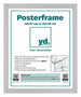 Cadre d'Affiche MDF 38x52cm Mat Argent De Face Mesure | Yourdecoration.fr