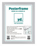 Cadre d'Affiche MDF 60x80 Mat Argent De Face Mesure | Yourdecoration.fr