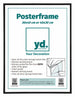 Cadre d'Affiche Plastique 30x40cm Noir Mat De Face Mesure | Yourdecoration.fr