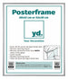 Cadre d'Affiche Plastique 38x52cm Argent De Face Mesure | Yourdecoration.fr