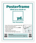 Cadre d'Affiche Plastique 38x52cm Blanc Brillant De Face Mesure | Yourdecoration.fr