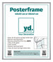 Cadre d'Affiche Plastique 40x50cm Argent De Face Mesure | Yourdecoration.fr