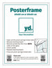 Cadre d'Affiche Plastique 60x80cm Blanc Brillant De Face Mesure | Yourdecoration.fr