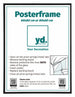 Cadre d'Affiche Plastique 60x80cm Noir Mat De Face Mesure | Yourdecoration.fr