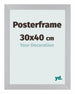 Cadre de affiche 30x40cm Argent MDF Parma Mesure | Yourdecoration.fr