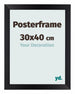 Cadre de affiche 30x40cm Noir Mat MDF Parma Mesure | Yourdecoration.fr