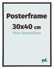 Cadre de affiche 30x40cm Noir Mat Plastique Paris Mesure | Yourdecoration.fr