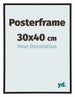 Cadre de affiche 30x40cm Noir Mat Plastique Paris Mesure | Yourdecoration.fr