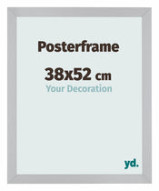 Cadre de affiche 38x52cm Argent MDF Parma Mesure | Yourdecoration.fr