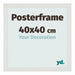 Cadre de affiche 40x40cm Blanc Mat MDF Parma Mesure | Yourdecoration.fr