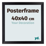 Cadre de affiche 40x40cm Noir Mat MDF Parma Mesure | Yourdecoration.fr
