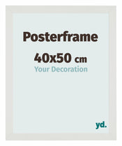 Cadre de affiche 40x50cm Blanc Mat MDF Parma Mesure | Yourdecoration.fr