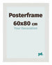 Cadre de affiche 60x80cm Blanc Mat MDF Parma Mesure | Yourdecoration.fr