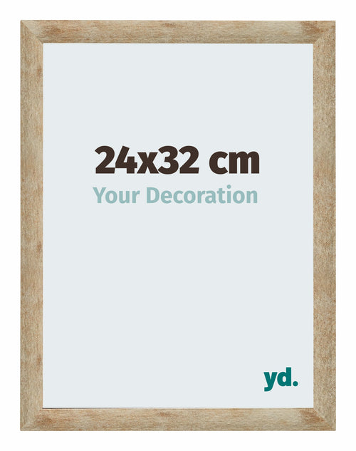 Catania MDF Cadre Photo 24x32cm Or De Face Mesure | Yourdecoration.fr