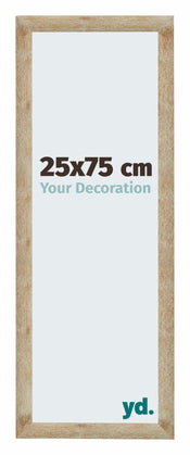 Catania MDF Cadre Photo 25x75cm Or De Face Mesure | Yourdecoration.fr