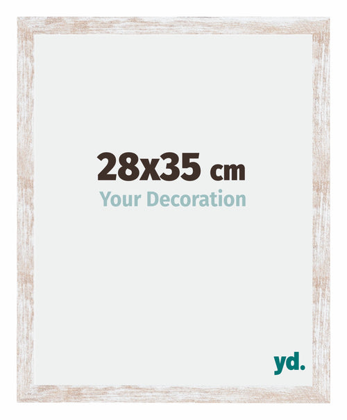 Catania MDF Cadre Photo 28x35cm White Wash Mesure| Yourdecoration.fr