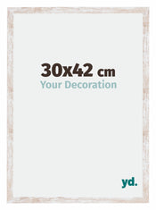 Catania MDF Cadre Photo 30x42cm White Wash Mesure| Yourdecoration.fr