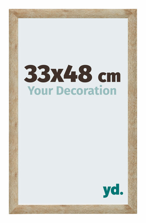 Catania MDF Cadre Photo 33x48cm Or De Face Mesure | Yourdecoration.fr