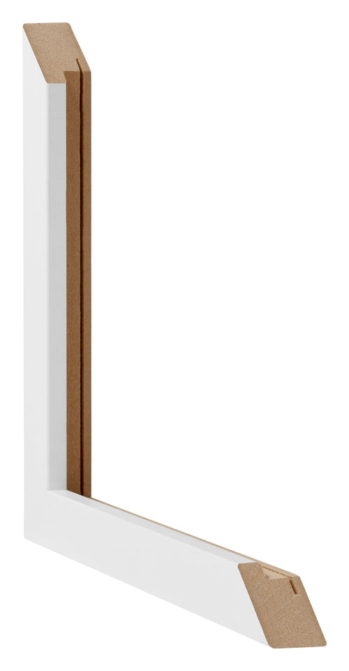 Catania MDF Cadre Photo 33x98cm Blanc Detail Intersection | Yourdecoration.fr