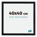 Catania MDF Cadre Photo 40x40cm Noir Mesure| Yourdecoration.fr