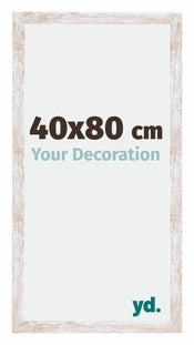 Catania MDF Cadre Photo 40x80cm White Wash Mesure| Yourdecoration.fr