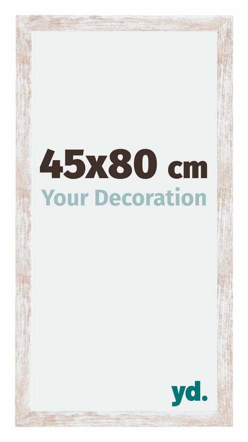 Catania MDF Cadre Photo 45x80cm White Wash Mesure| Yourdecoration.fr