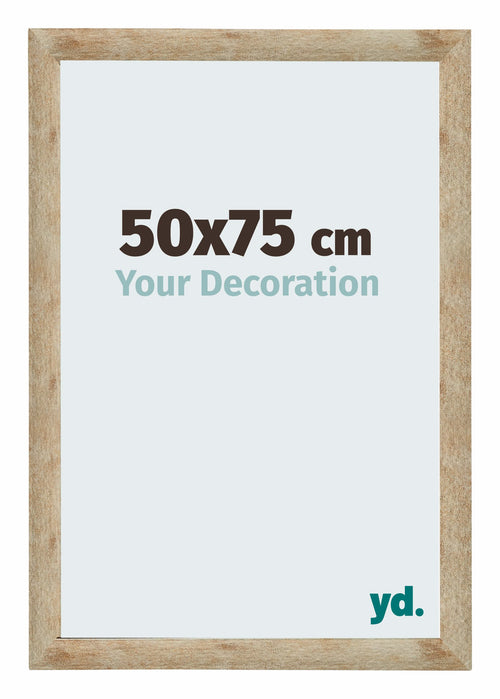 Catania MDF Cadre Photo 50x75cm Or De Face Mesure | Yourdecoration.fr