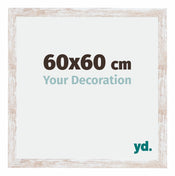 Catania MDF Cadre Photo 60x60cm White Wash Mesure| Yourdecoration.fr