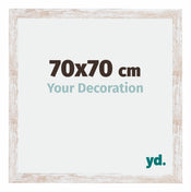 Catania MDF Cadre Photo 70x70cm White Wash Mesure| Yourdecoration.fr