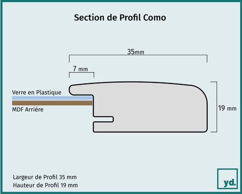 Fotolijst Como Detail Intersection Dessin | Yourdecoration.fr