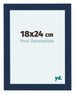 Como MDF Cadre Photo 18x24cm Bleu Fonce Patine De Face Mesure | Yourdecoration.fr