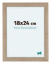 Como MDF Cadre Photo 18x24cm Chene Clair De Face Mesure | Yourdecoration.fr