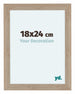 Como MDF Cadre Photo 18x24cm Chene Clair De Face Mesure | Yourdecoration.fr