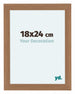 Como MDF Cadre Photo 18x24cm Noyer Clair De Face Mesure | Yourdecoration.fr