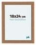 Como MDF Cadre Photo 18x24cm Noyer Clair De Face Mesure | Yourdecoration.fr