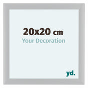 Como MDF Cadre Photo 20x20cm Blanc Brillant De Face Mesure | Yourdecoration.fr