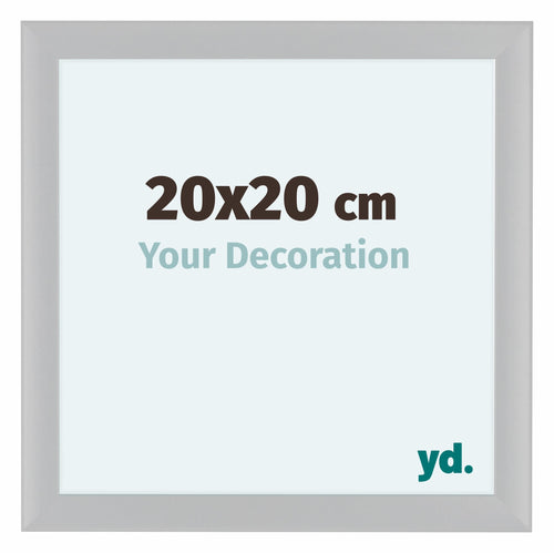 Como MDF Cadre Photo 20x20cm Blanc Brillant De Face Mesure | Yourdecoration.fr