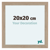 Como MDF Cadre Photo 20x20cm Chene Clair De Face Mesure | Yourdecoration.fr