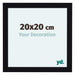 Como MDF Cadre Photo 20x20cm Noir Brillant De Face Mesure | Yourdecoration.fr