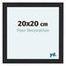 Como MDF Cadre Photo 20x20cm Noir Grain De Bois De Face Mesure | Yourdecoration.fr