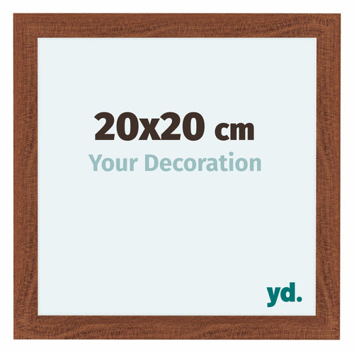 Como MDF Cadre Photo 20x20cm Noyer De Face Mesure | Yourdecoration.fr