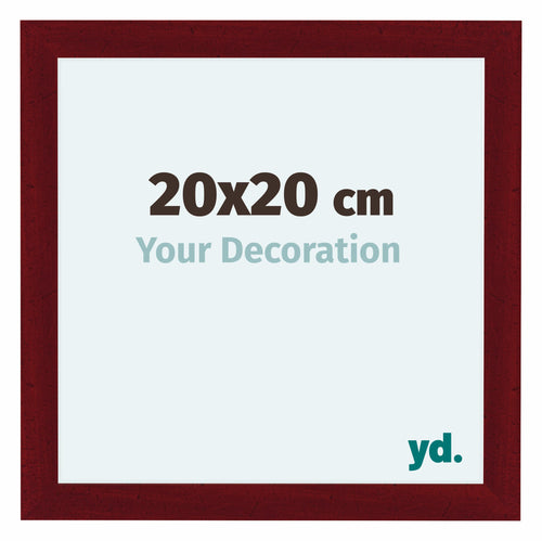 Como MDF Cadre Photo 20x20cm Vin Rouge Patine De Face Mesure | Yourdecoration.fr