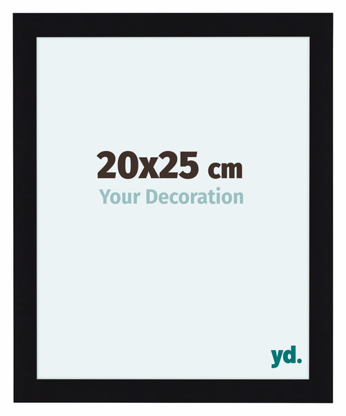 Como MDF Cadre Photo 20x25cm Noir Brillant De Face Mesure | Yourdecoration.fr